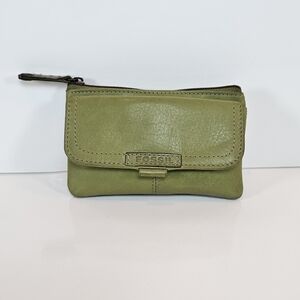 Fossil Green Leather Wallet